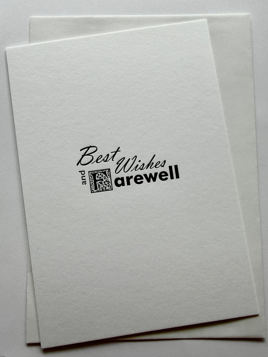 Best Wishes and Farewell Card
