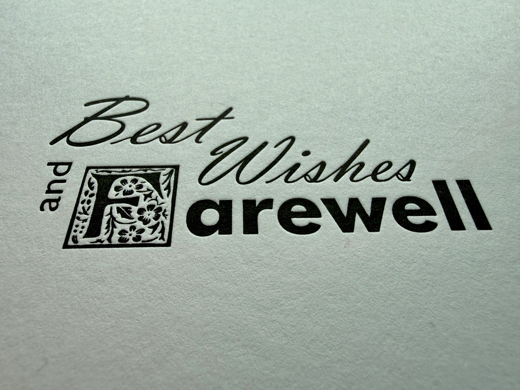 Best Wishes and Farewell Card