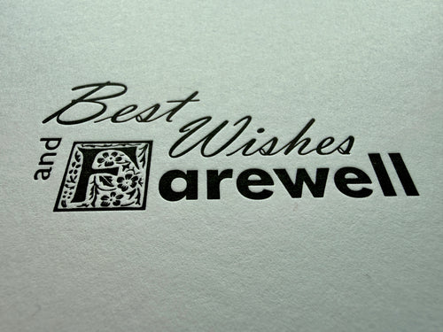 Best Wishes and Farewell Card
